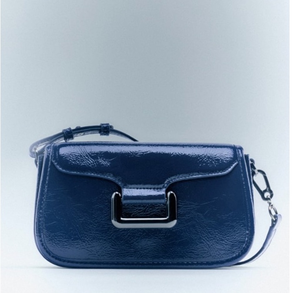 Zara NWT Crossbody Bag with Metal Detail